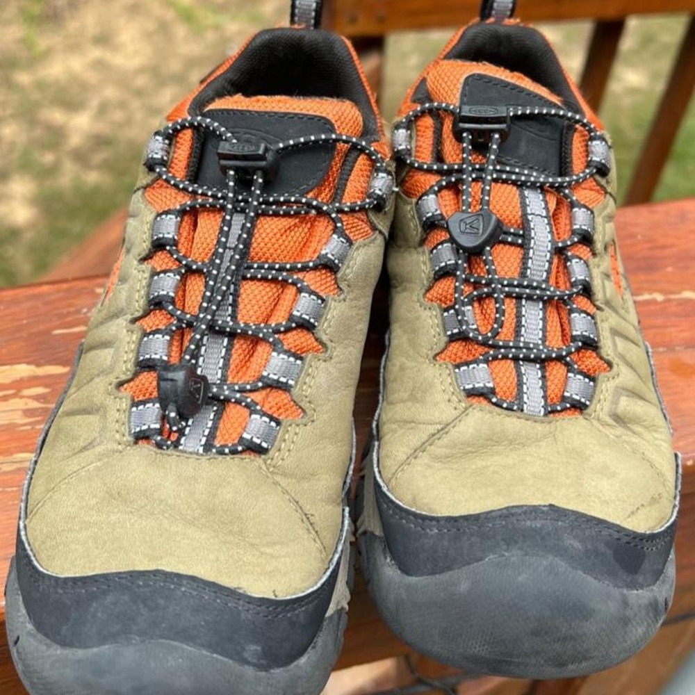 Keen Youth 2 Waterproof Targhee IV Hiker Bison Brindle Orange Boots